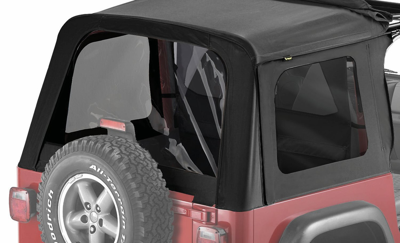Replacement Windows, Rear, Black Denim | (97-06) Wrangler TJ | 58699-15