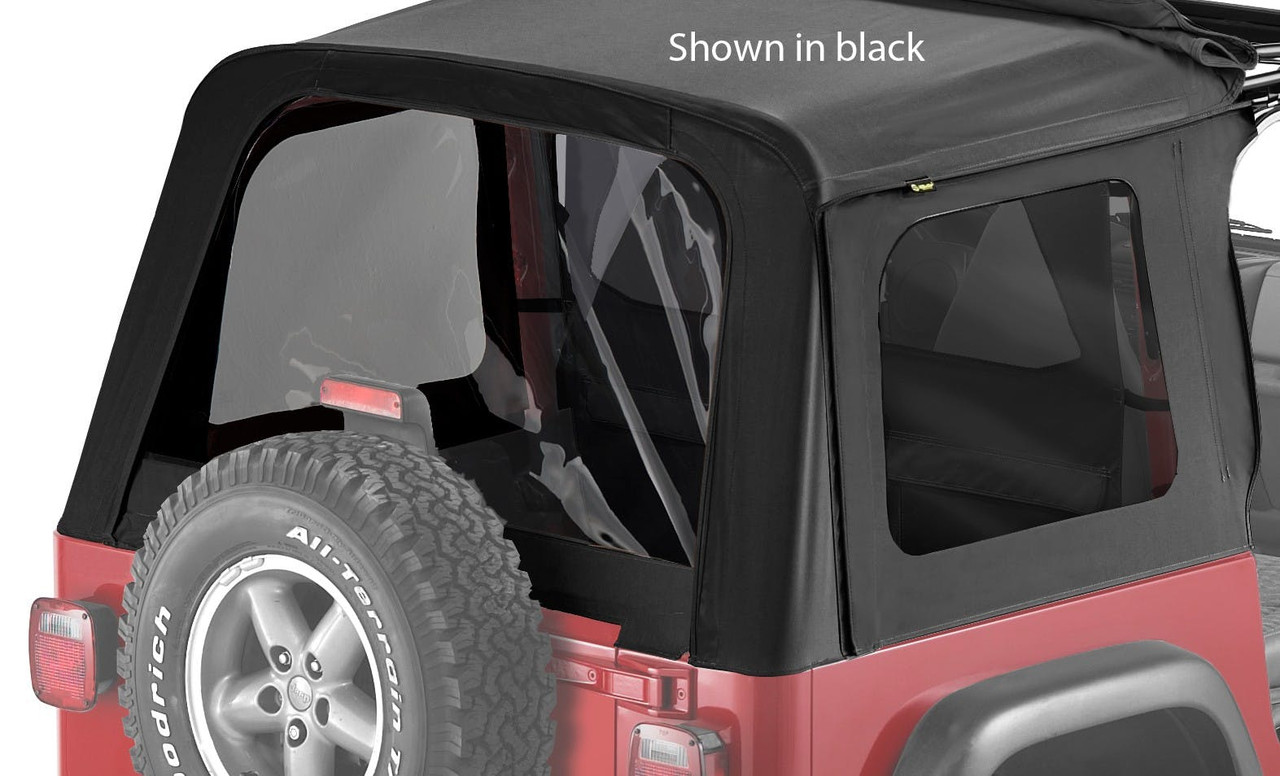 Replacement Windows, Rear, Black Diamond | (97-06) Wrangler TJ | 58699-35