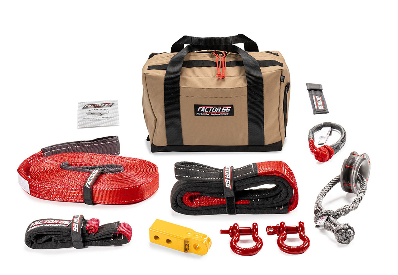Sawtooth Winching/Towing Vehicle Recovery Kit, Yellow, Medium | Universal | 00475-03-MEDIUM