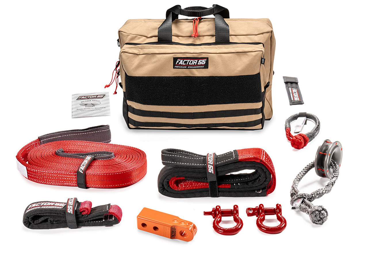 Sawtooth Winching/Towing Vehicle Recovery Kit, Orange, Large | Universal | 00475-07-LARGE