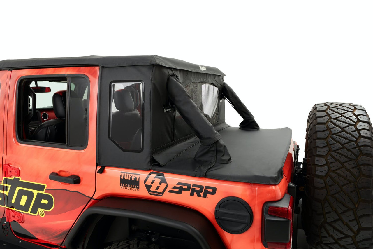 Halftop Soft Top Conversion Kit, Black Diamond | (18-23) Wrangler JL, 4 Door | 80100-35