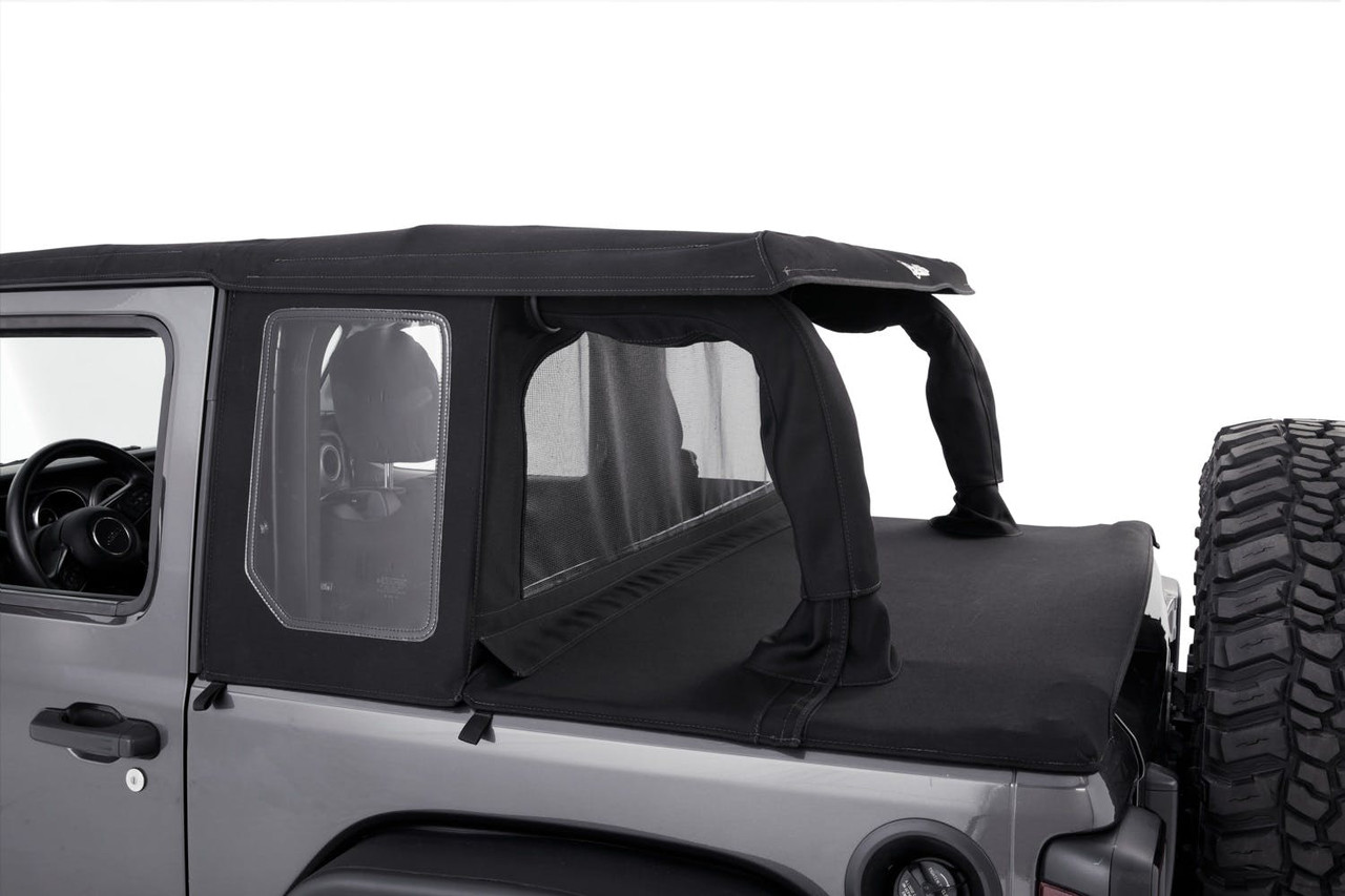 Halftop Soft Top Conversion Kit, Black Twill | (18-24) Wrangler JL, 2 Door | 80101-17
