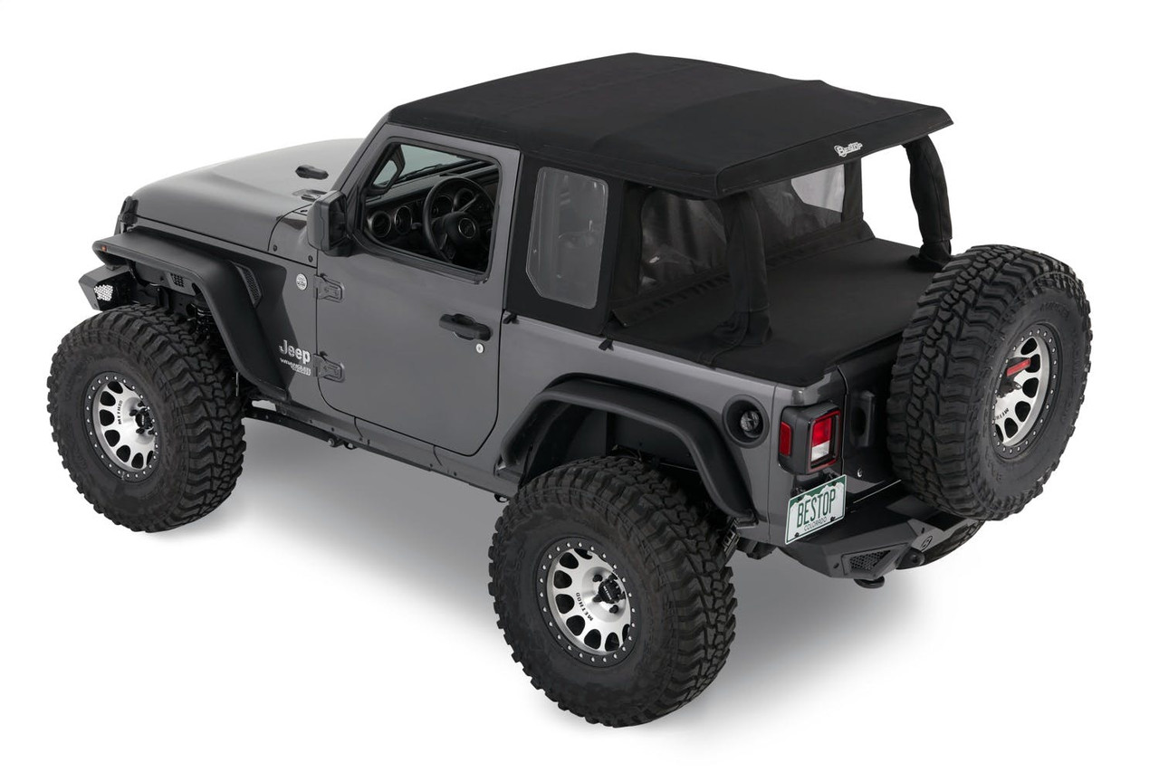Halftop Soft Top Conversion Kit, Black Diamond | (18-24) Wrangler JL, 2 Door | 80101-35
