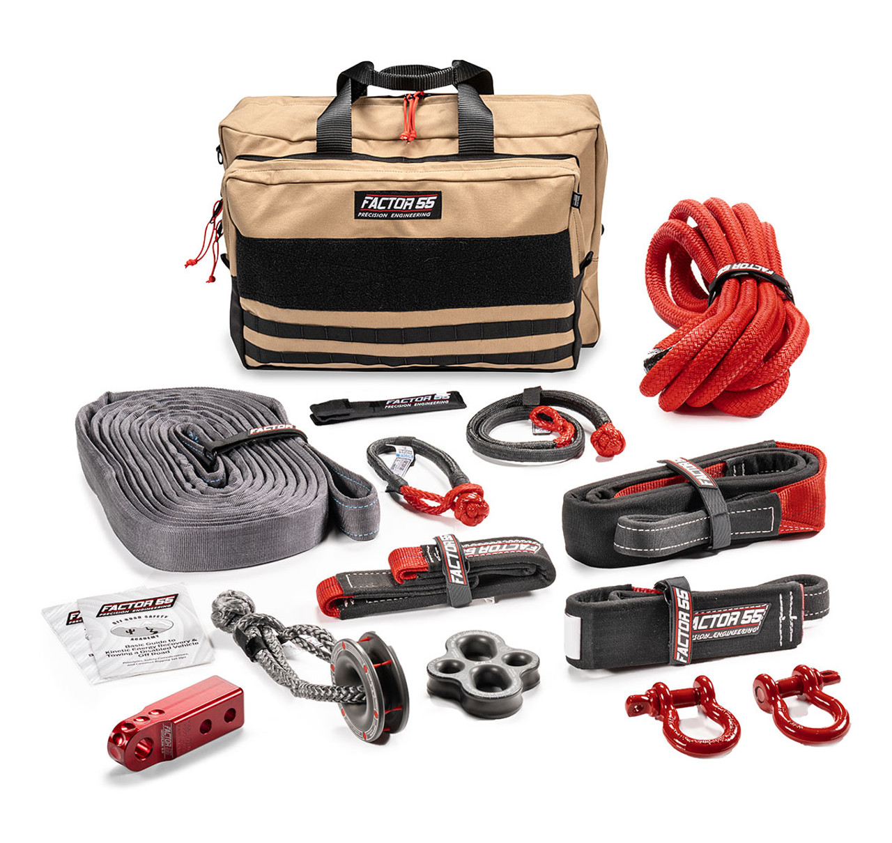 Borah Advanced Winching/Towing Vehicle Recovery Kit, Red | Universal | 00480-01