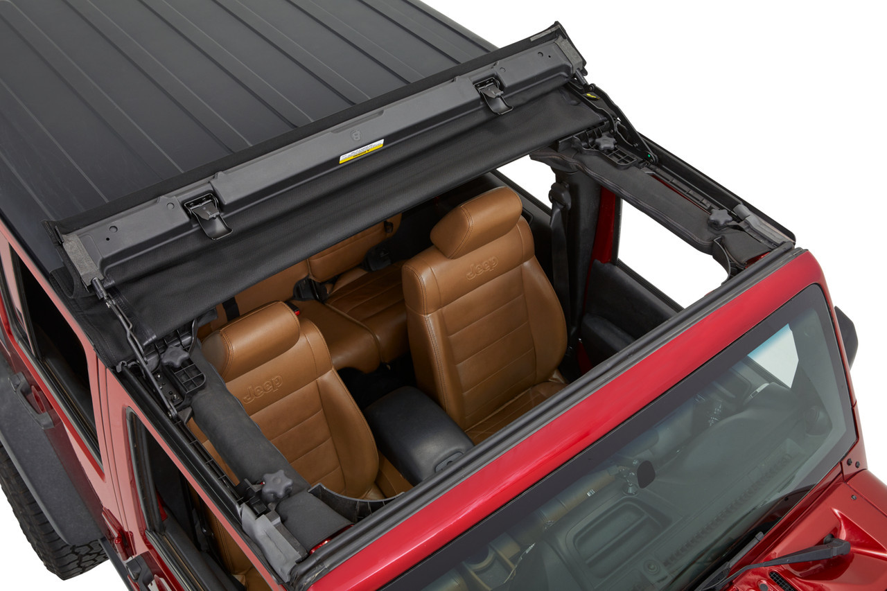 SunRider Sun Shade For Hardtop, Black Twill | (07-18) Wrangler JK | 52453-17