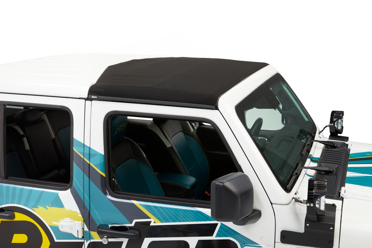 SunRider Sun Shade For Hardtop, Black Twill | (18-24) Wrangler JL, (20-24) Gladiator JT | 52454-17