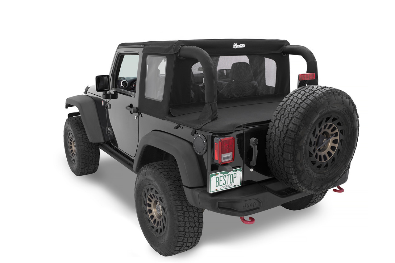 Halftop Soft Top Kit, Black Diamond | (07-18) Wrangler JK, 2 Door | 53900-35