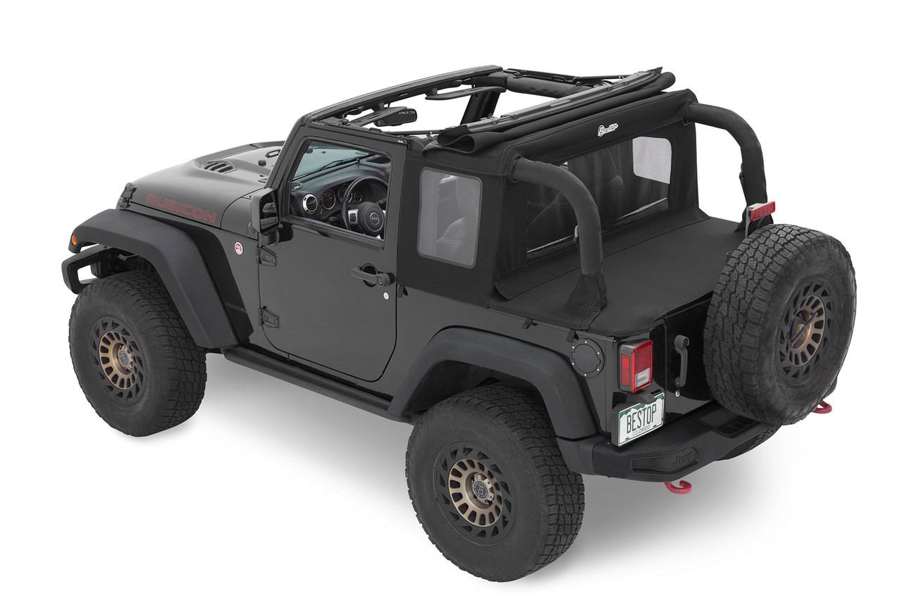 Halftop Soft Top Kit, Black Diamond | (07-18) Wrangler JK, 2 Door | 53900-35