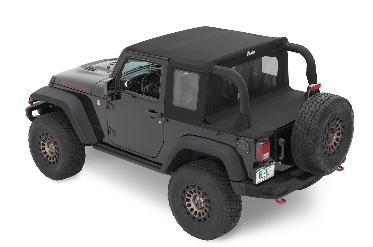 Halftop Soft Top Kit, Black Diamond | (07-18) Wrangler JK, 2 Door | 53900-35