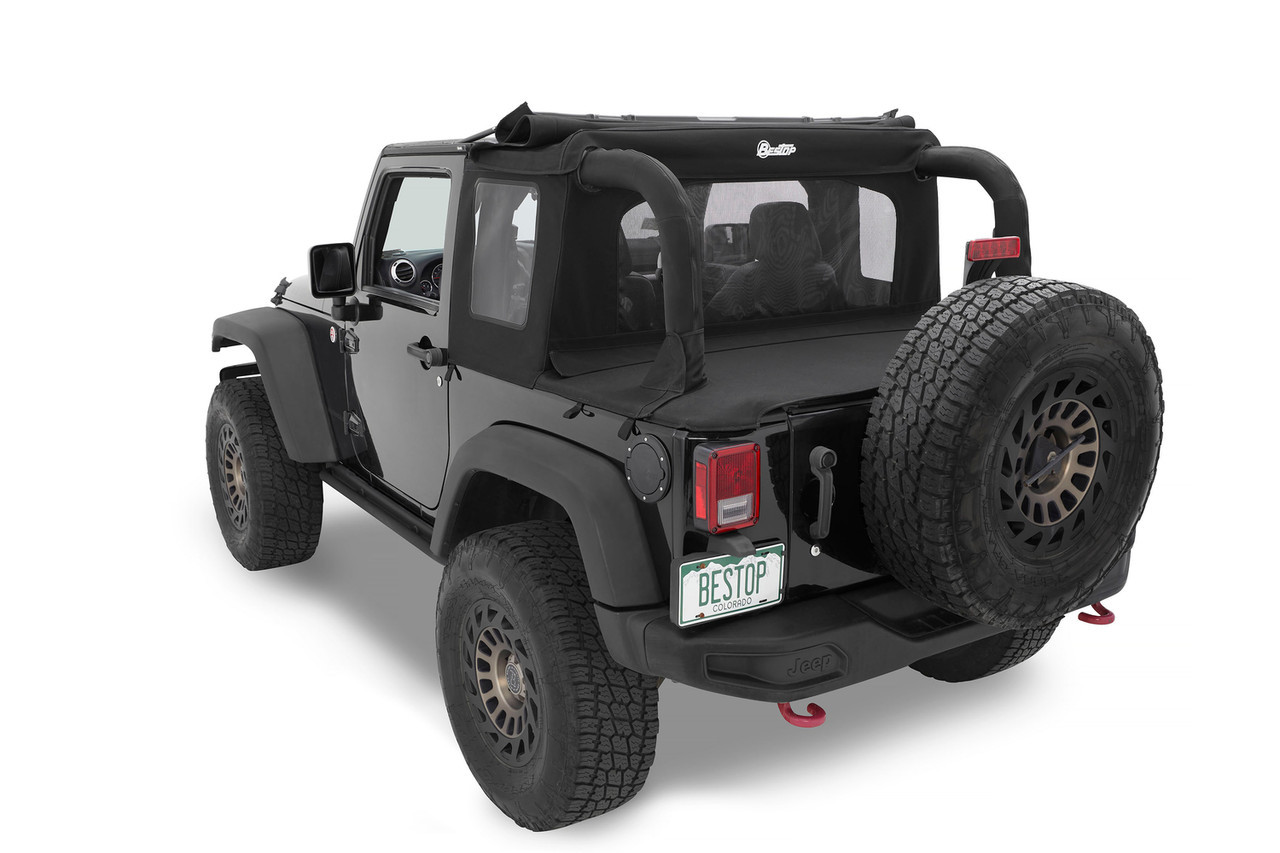 Halftop Soft Top Kit, Black Diamond | (07-18) Wrangler JK, 2 Door | 53900-35
