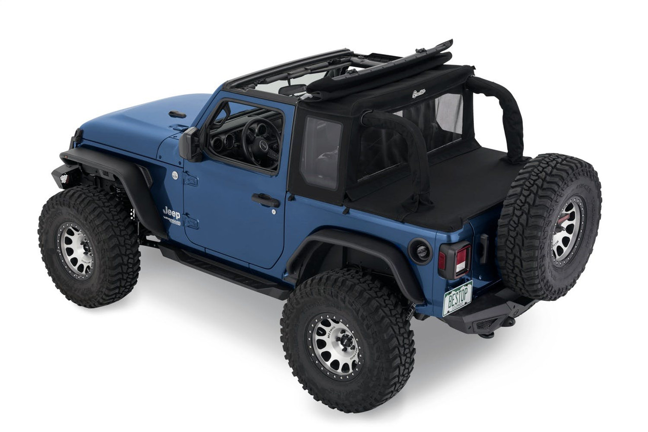 Halftop Soft Top Kit, Black Twill | (18-24) Wrangler JL, 2 Door | 53903-17