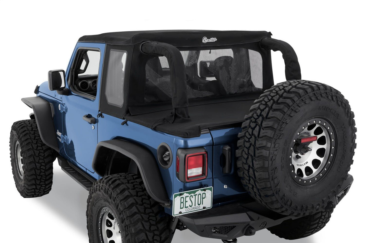 Halftop Soft Top Kit, Black Twill | (18-24) Wrangler JL, 2 Door | 53903-17