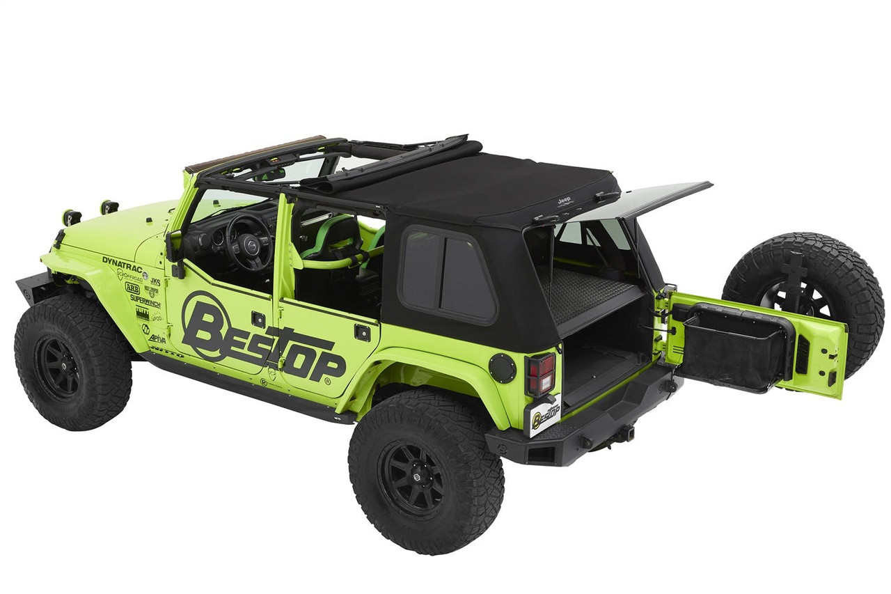 TrekTop Pro Hybrid Soft Top, Black Twill | (07-18) Wrangler JK, 4 Door | 54463-17