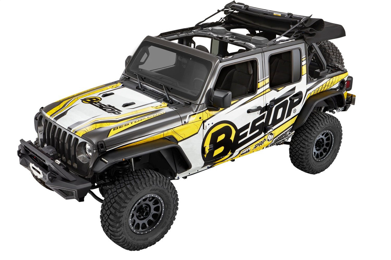 Supertop Squareback Ultra Soft Top, Black Twill | (18-24) Wrangler JL, 4 Door | 54725-17