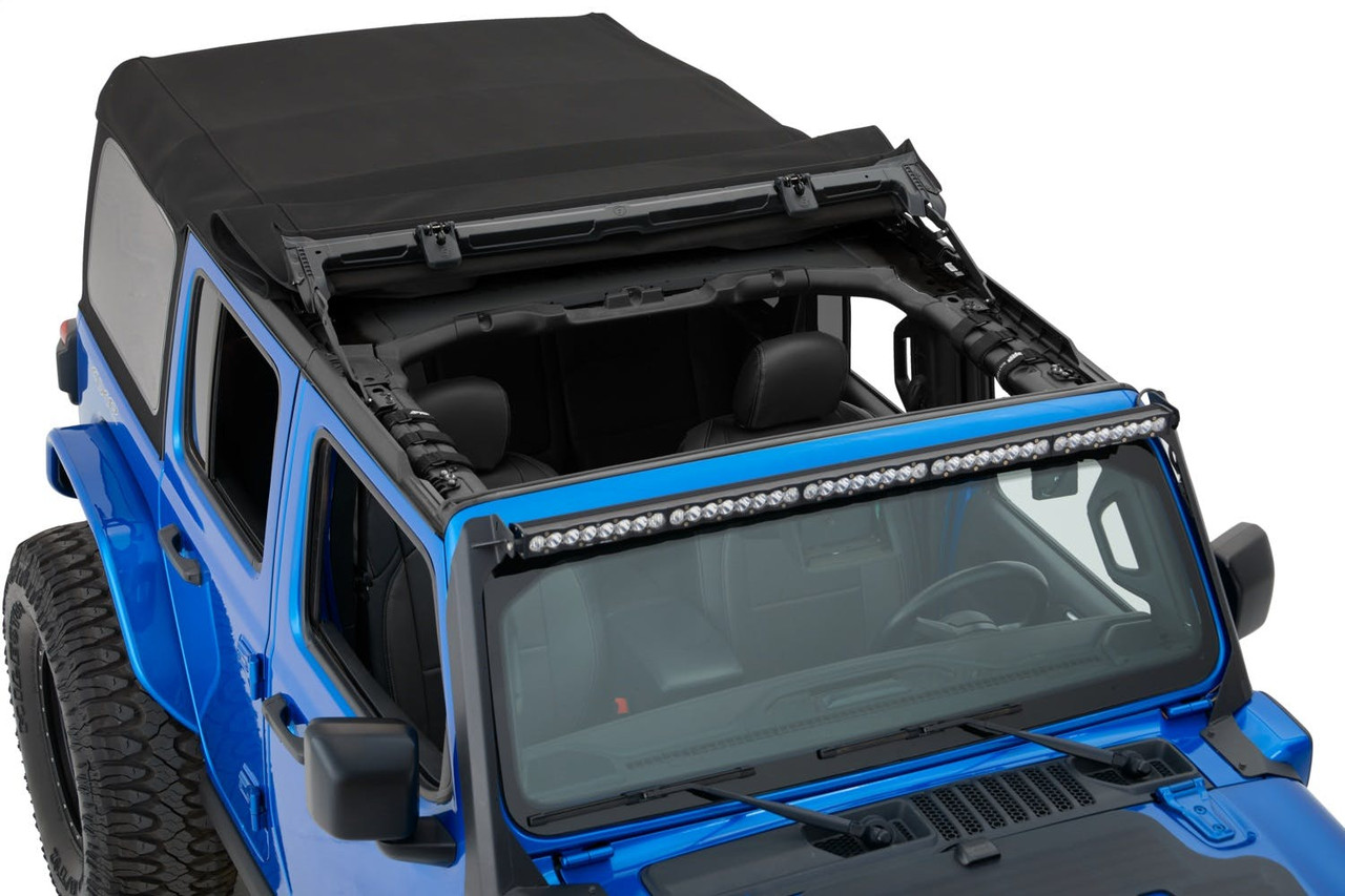 Supertop Squareback Soft Top, Black Twill | (18-24) Wrangler JL, 4 Door | 54726-17