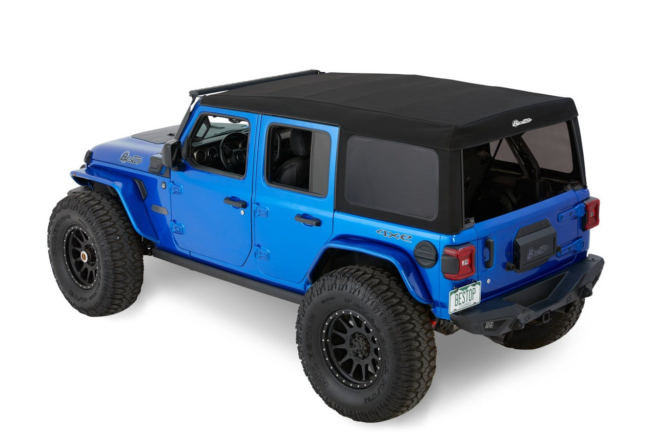 Supertop Squareback Soft Top, Black Twill | (18-24) Wrangler JL, 4 Door | 54726-17