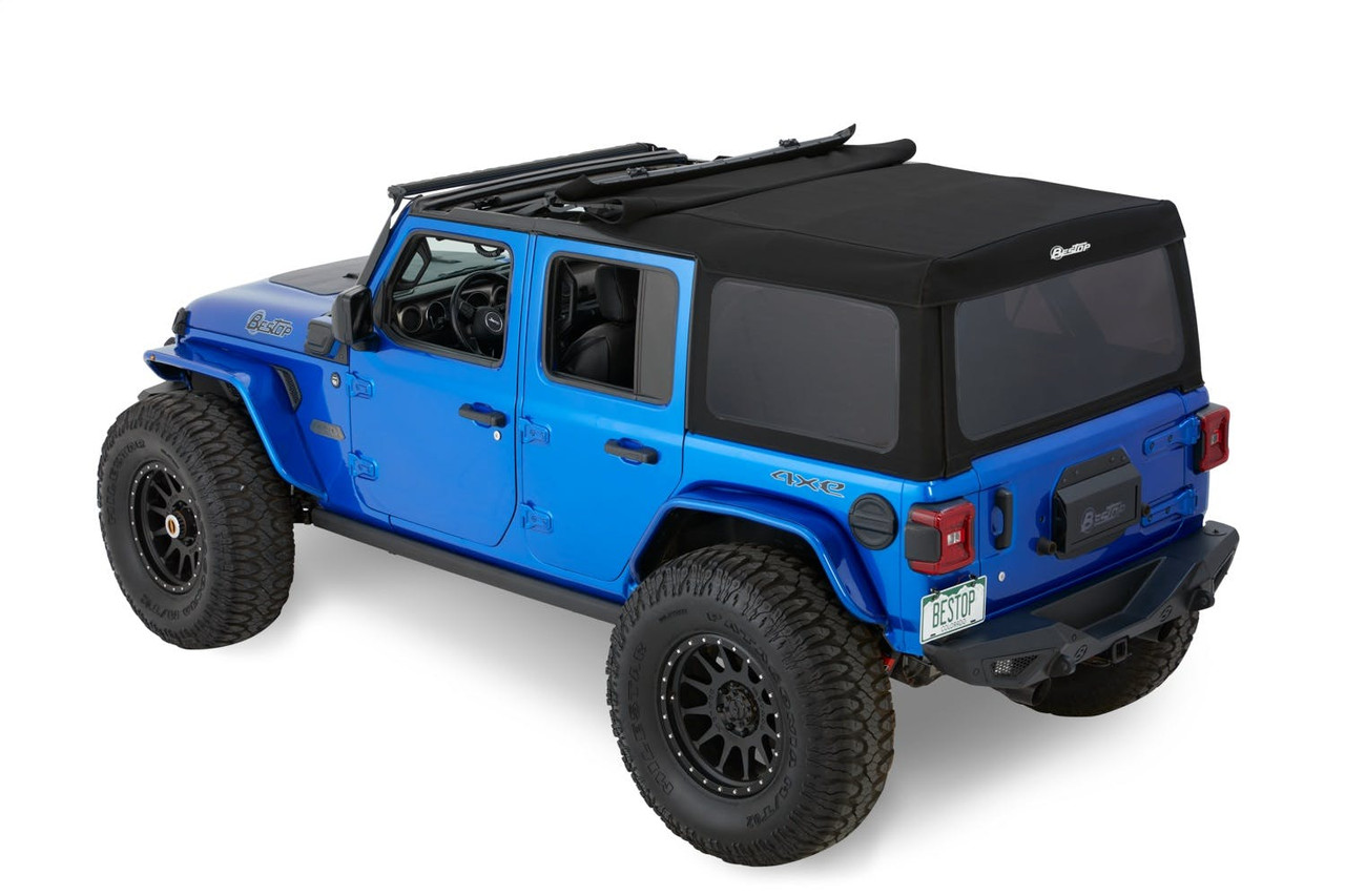 Supertop Squareback Soft Top, Black Diamond | (18-24) Wrangler JL, 4 Door | 54726-35