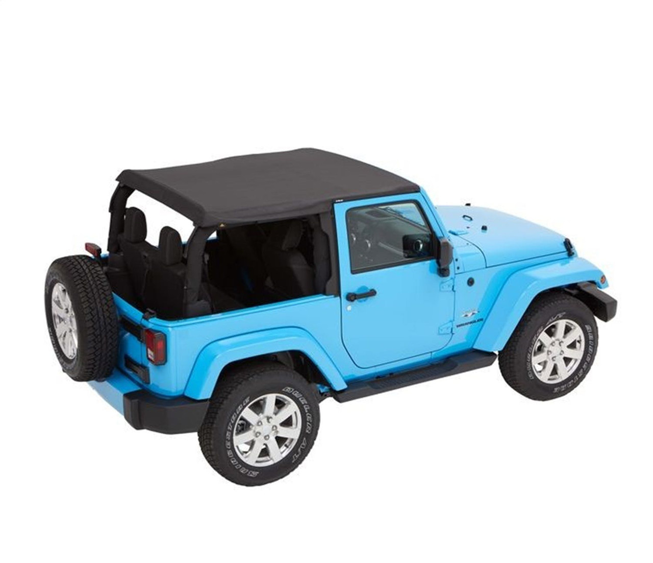 TrekTop Soft Top Kit, Black Diamond | (07-18) Wrangler JK, 2 Door | 56852-35