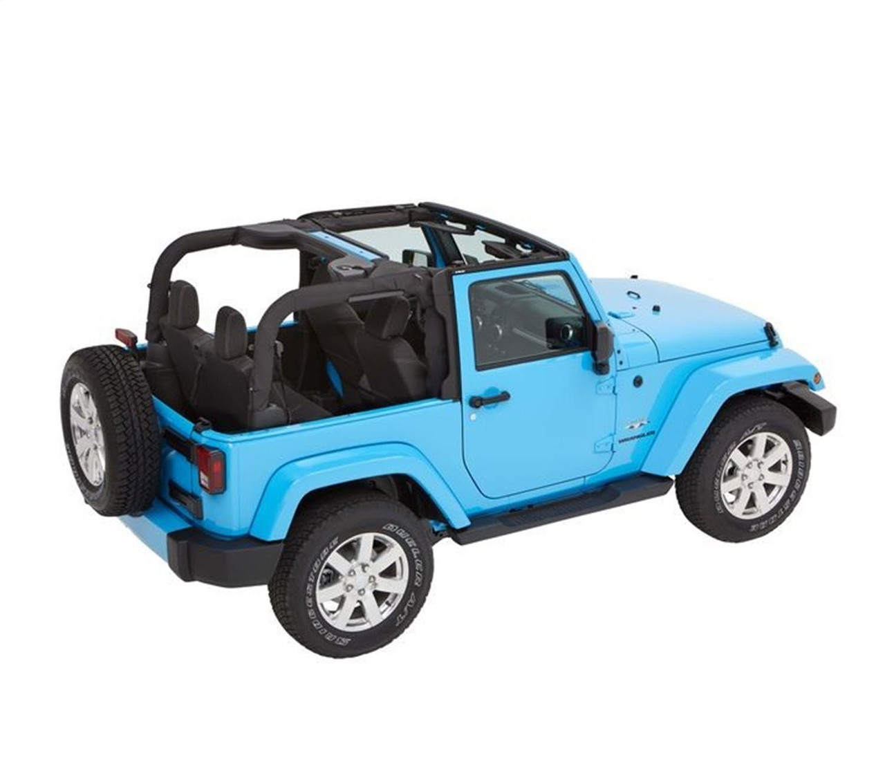 TrekTop Soft Top Kit, Black Diamond | (07-18) Wrangler JK, 2 Door | 56852-35