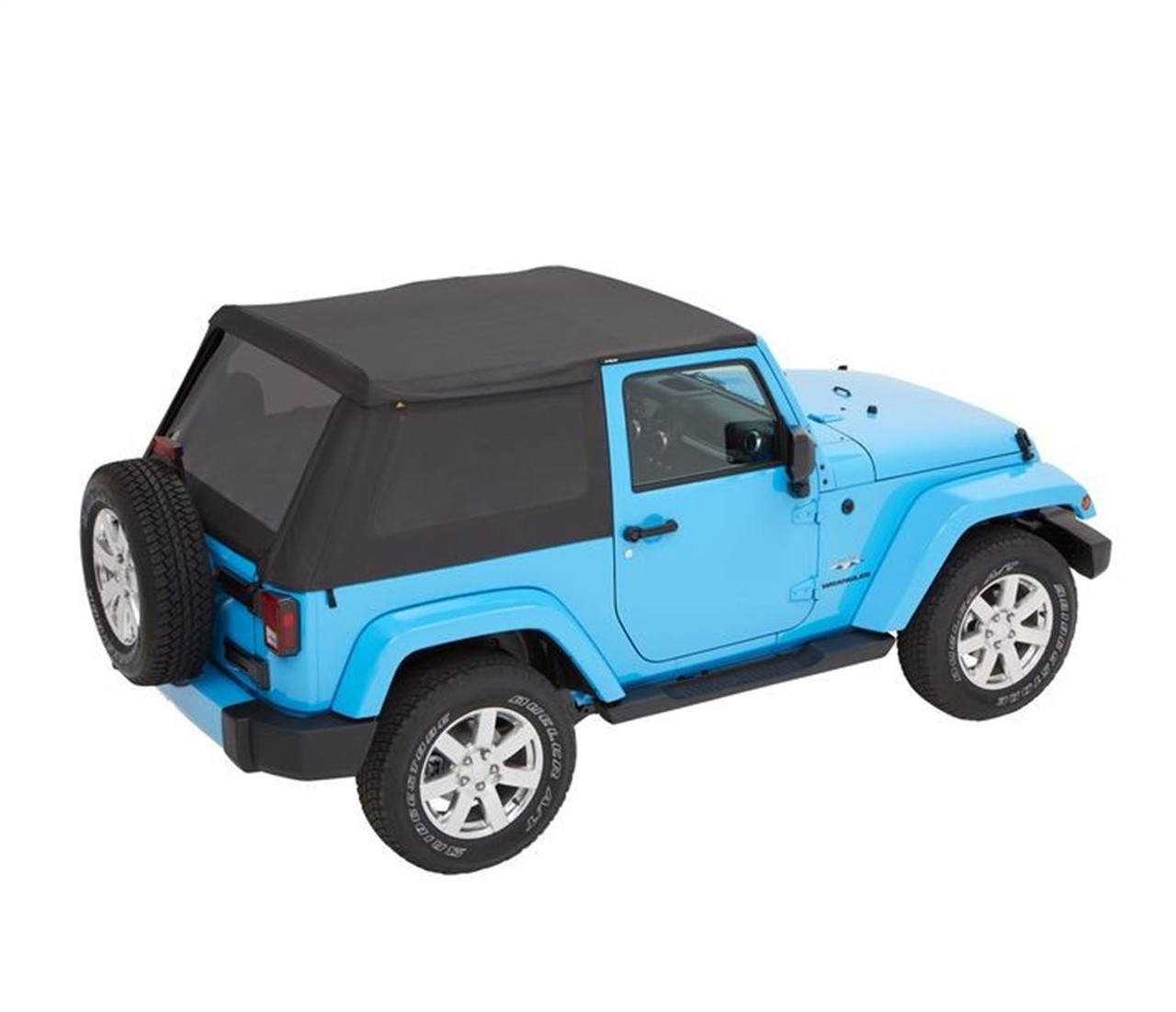 TrekTop Soft Top Kit, Black Diamond | (07-18) Wrangler JK, 2 Door | 56852-35