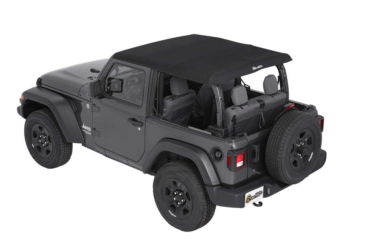 TrekTop Soft Top Kit, Black Twill | (18-24) Wrangler JL, 2 Door | 56862-17