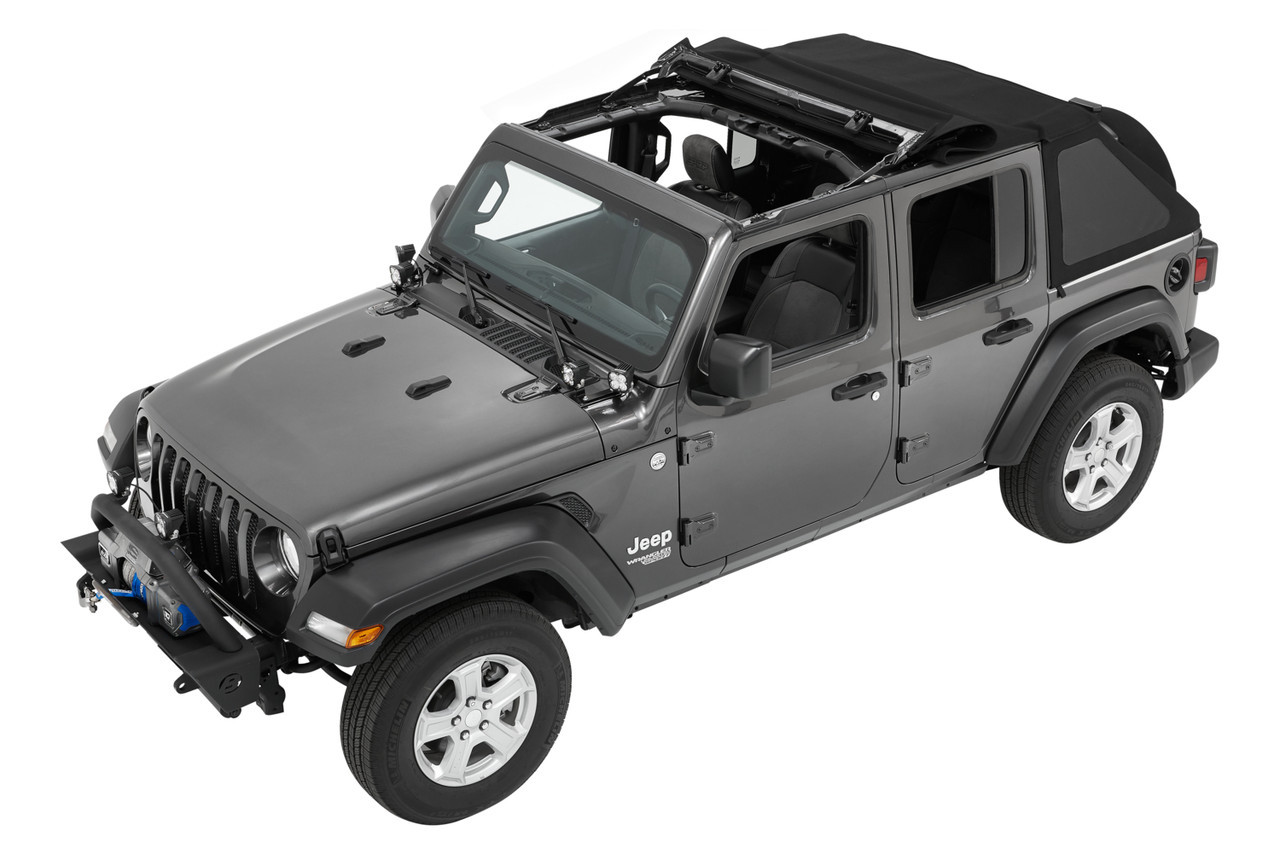 TrekTop Soft Top Kit, Black Twill | (18-24) Wrangler JL, 4 Door | 56863-17