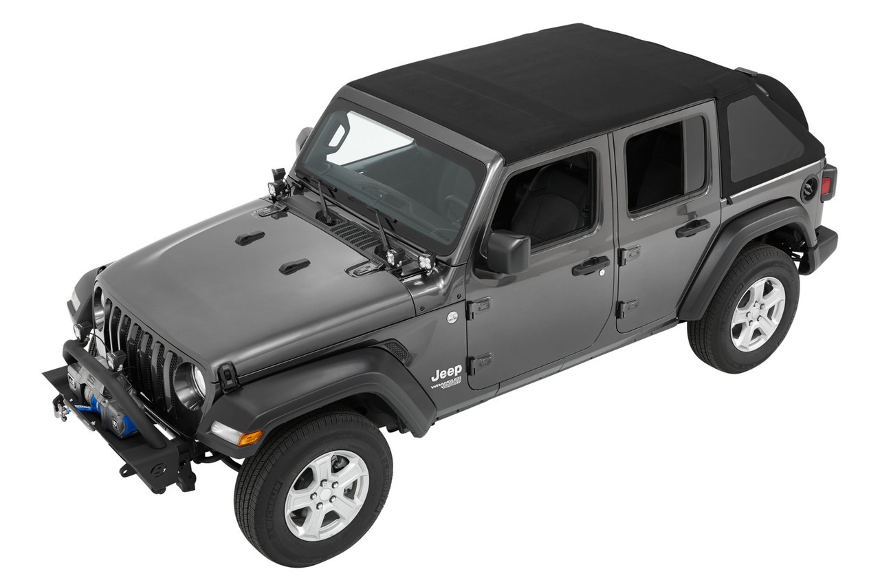 TrekTop Soft Top Kit, Black Twill | (18-24) Wrangler JL, 4 Door | 56863-17