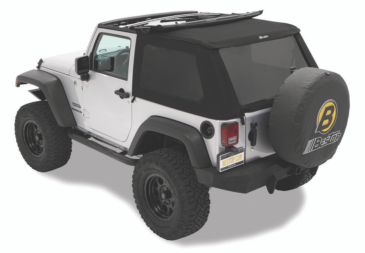 Replace-A-Top Trektop Hardware, Black Twill | (07-18) Wrangler JK, 2 Door | 59722-17