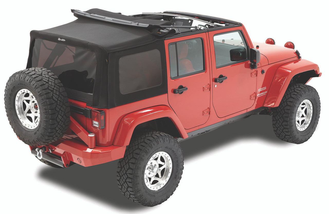Replace-A-Top OEM Hardware, Black Twill | (10-18) Wrangler JK, 4 Door | 79847-17