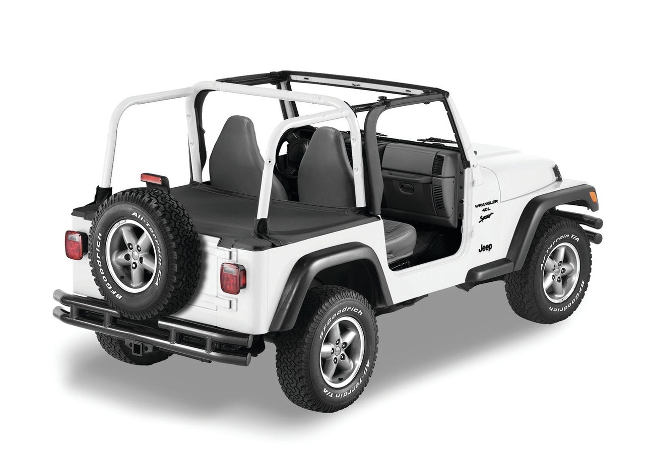 Duster Deck Cover Factory Soft Top, Black Denim | (97-02) Wrangler TJ | 90019-15