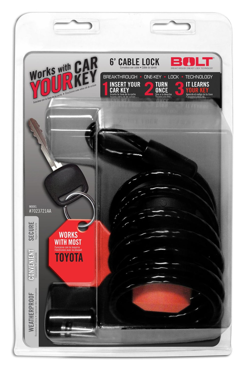 6' Locking Security Cable Factory Ignition Key Matching | Toyota | 7023721