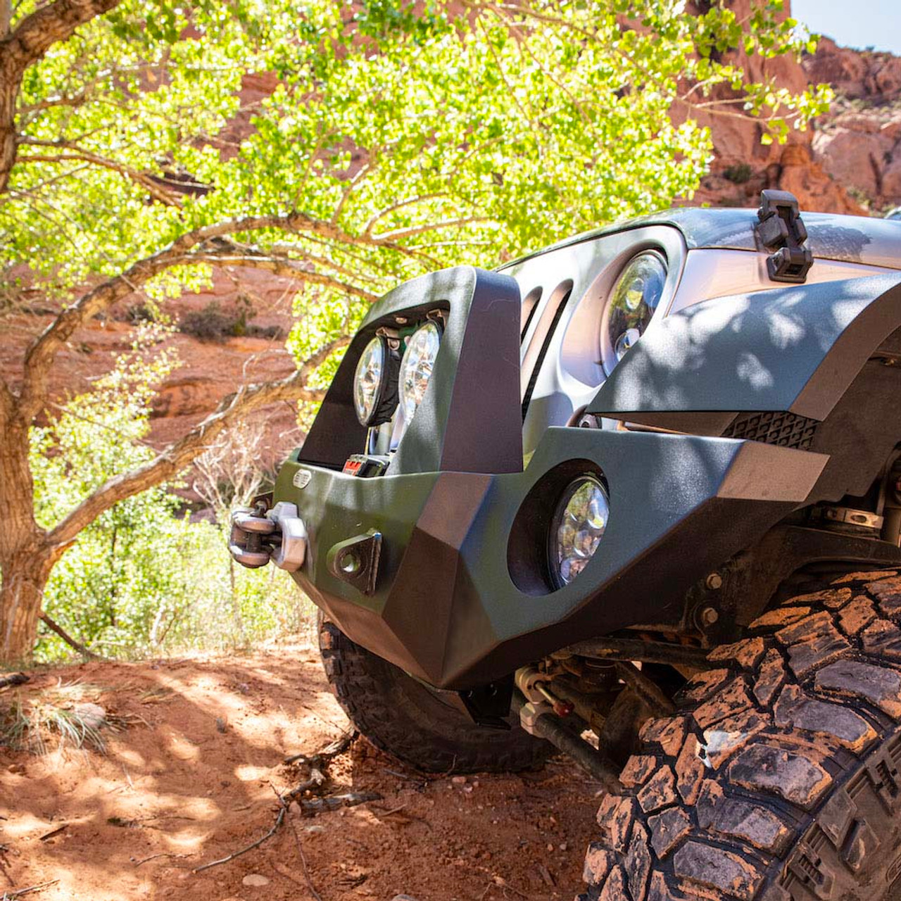 Rigid Series Bumper, With Bull Bar Front | (07-18) Wrangler JK | FBF100JK