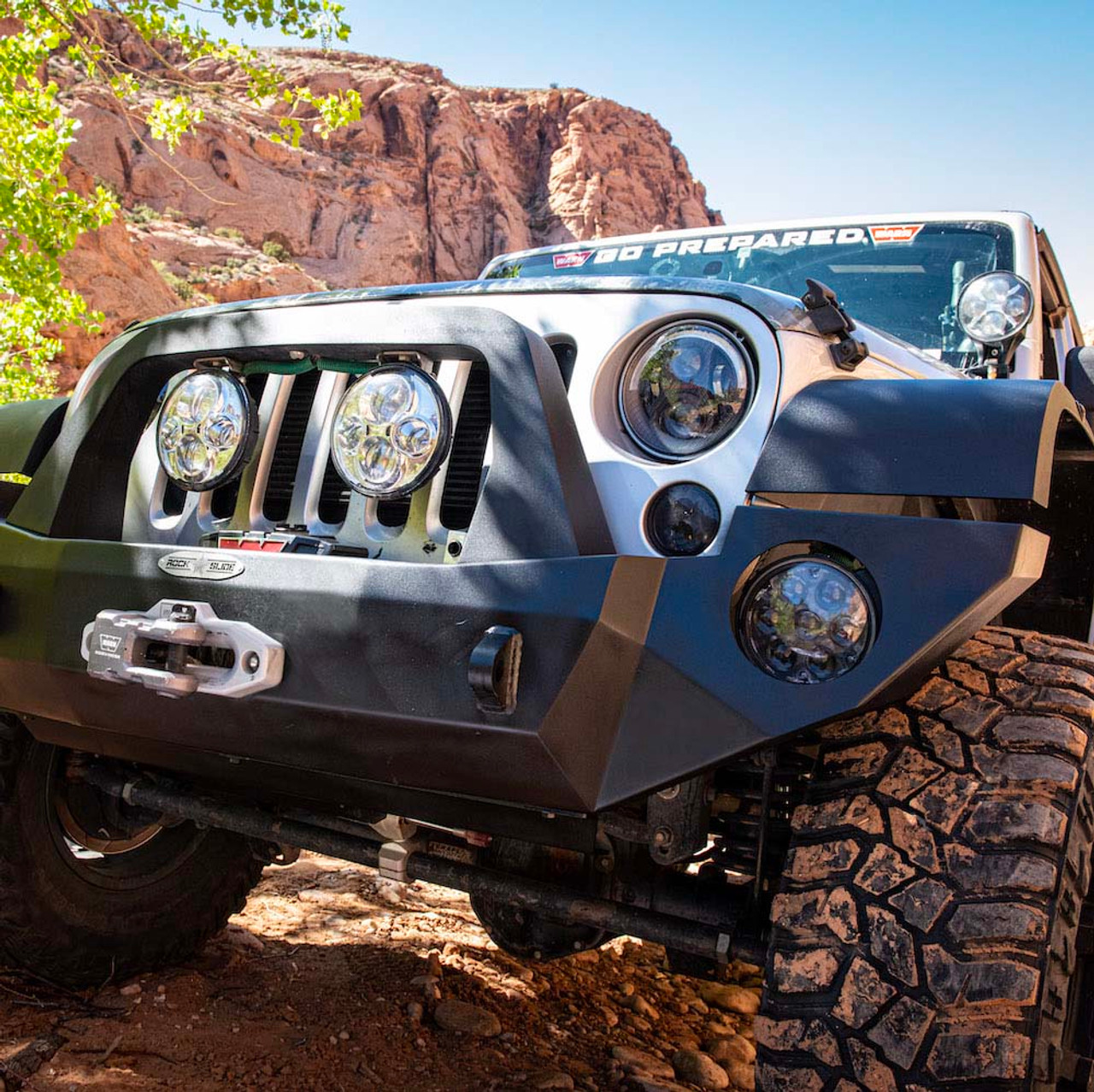 Rigid Series Bumper, With Bull Bar Front | (07-18) Wrangler JK | FBF100JK