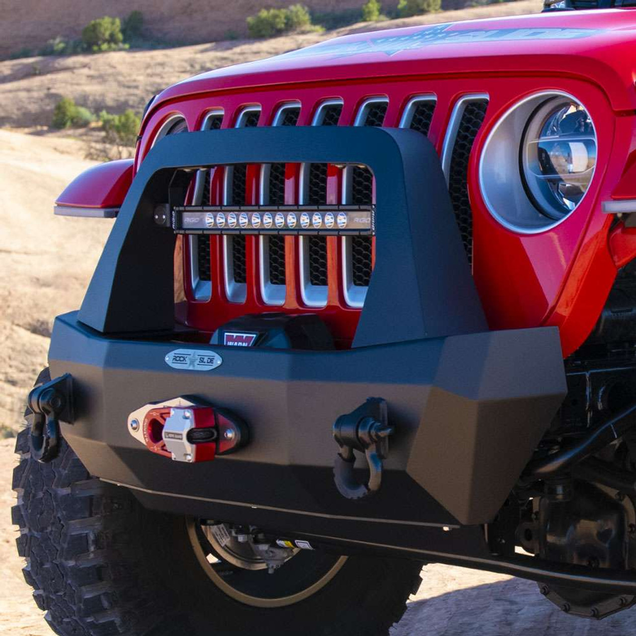Rigid Series Bumper, Shorty, Front | (18-23) Wrangler JL, (20-23) Gladiator JT | FBS100JL