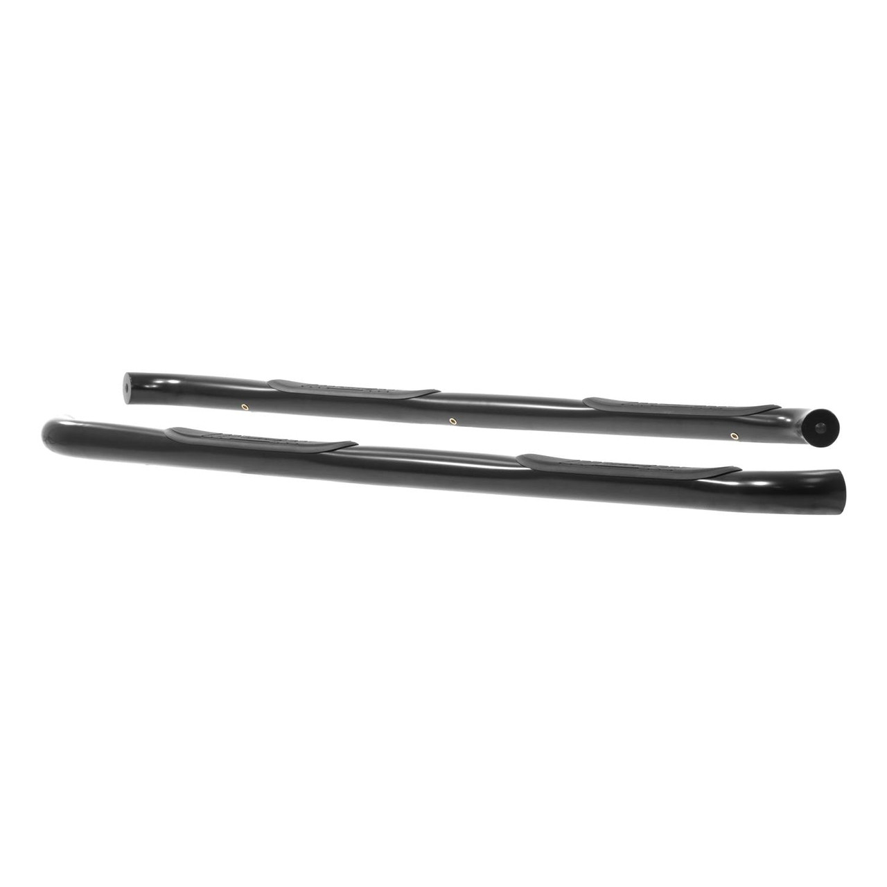 3" Round Side Step, Steel, Black | (07-19) Silverado/Sierra 1500/2500HD/3500HD, Extended Cab | 204046