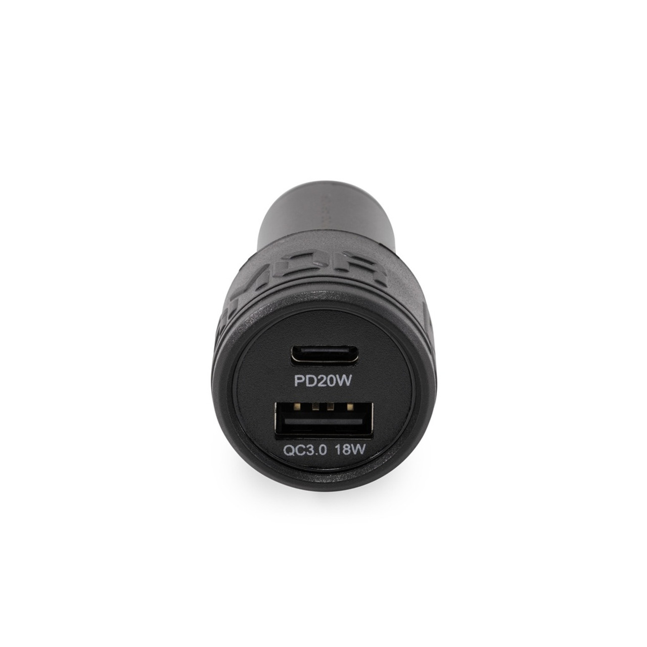 Voltage Series Dual Car Charger USB 3.0/USB-C, Black | Universal | ACCUSBQCPD
