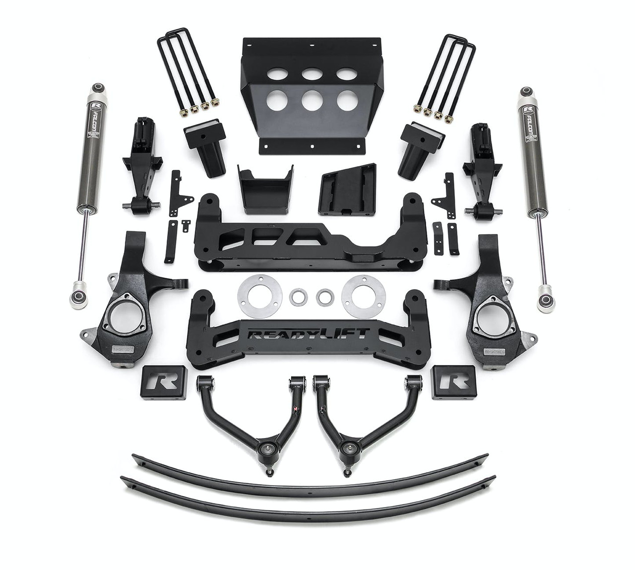 9'' Big Lift Kit, With Falcon 1.1 Monotube Shocks | (14-16) Silverado/Sierra 1500, RWD/4WD, Cast Steel OE Upper Control Arms | 44-34910