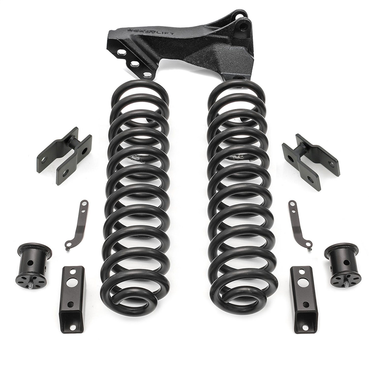 2.5'' Coil Spring Front Lift Kit, With Front and Rear Shock Extensions and Front Track Bar Bracket | (20-24) Super Duty F-250/F-350/F-450, Diesel, 4WD | 46-20252