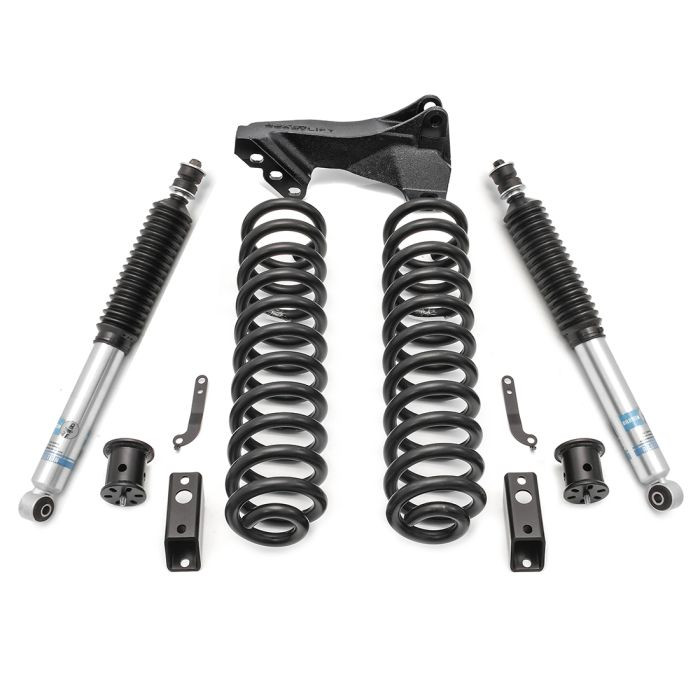 2.5'' Coil Spring Front Lift Kit, With Bilstein Front Shocks and Front Track Bar Bracket | (11-16) Super Duty F-250/F-350, Diesel, 4WD | 46-2727