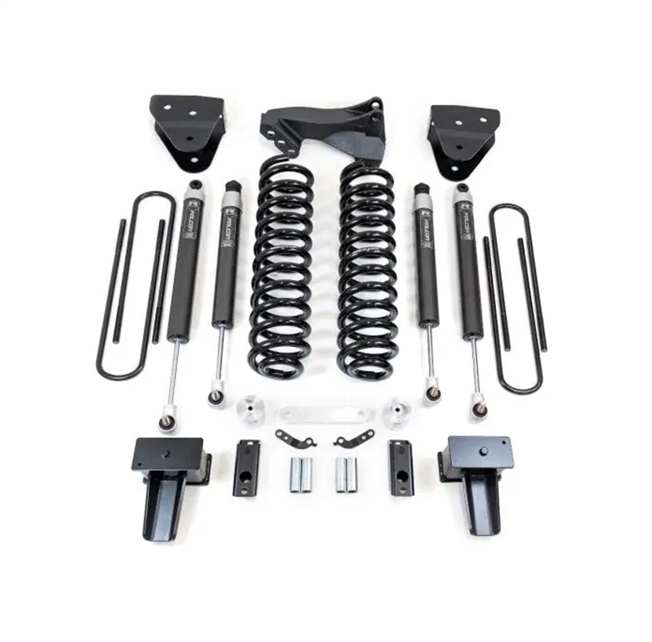 4'' Coil Spring Lift Kit, With Falcon 1.1 Monotube Front/Rear Shocks and Front Track Bar Bracket | (17-22) Super Duty F-250/F-350, Diesel, 4WD | 49-27420