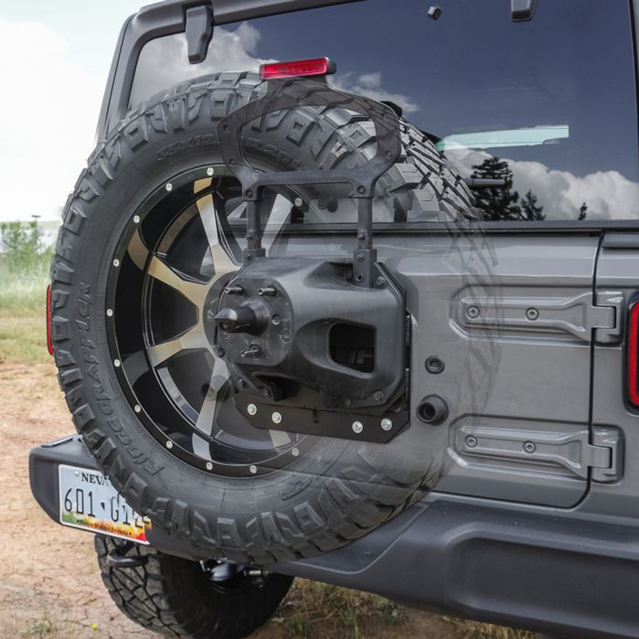 Spare Tire Relocation Bracket (Up to 37'' Tire) | (18-24) Wrangler JK, 4WD | 67-6800