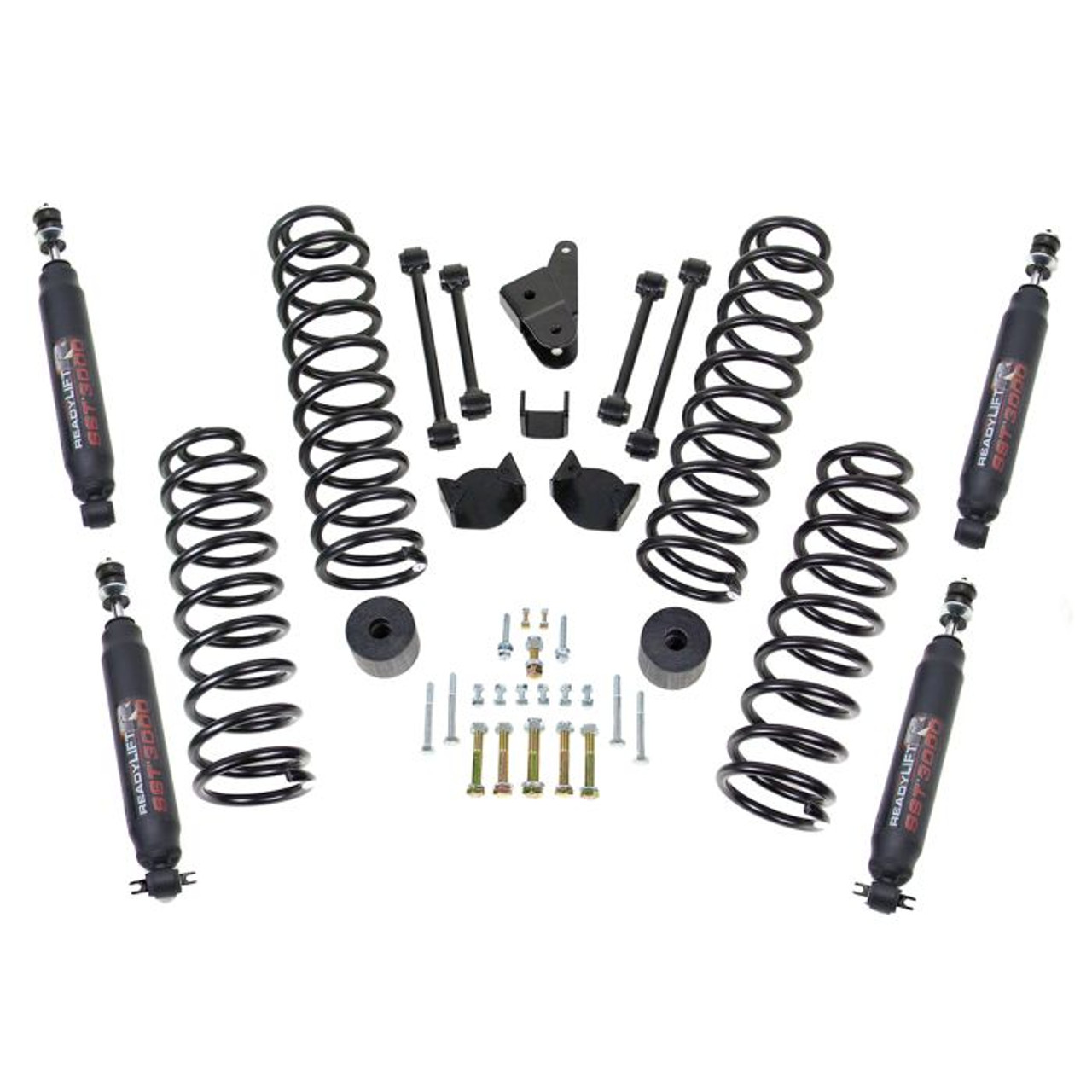 4'' SST Coil Spring Lift Kit, With SST3000 Shocks | (07-18) Wrangler JK, 4WD | 69-6401