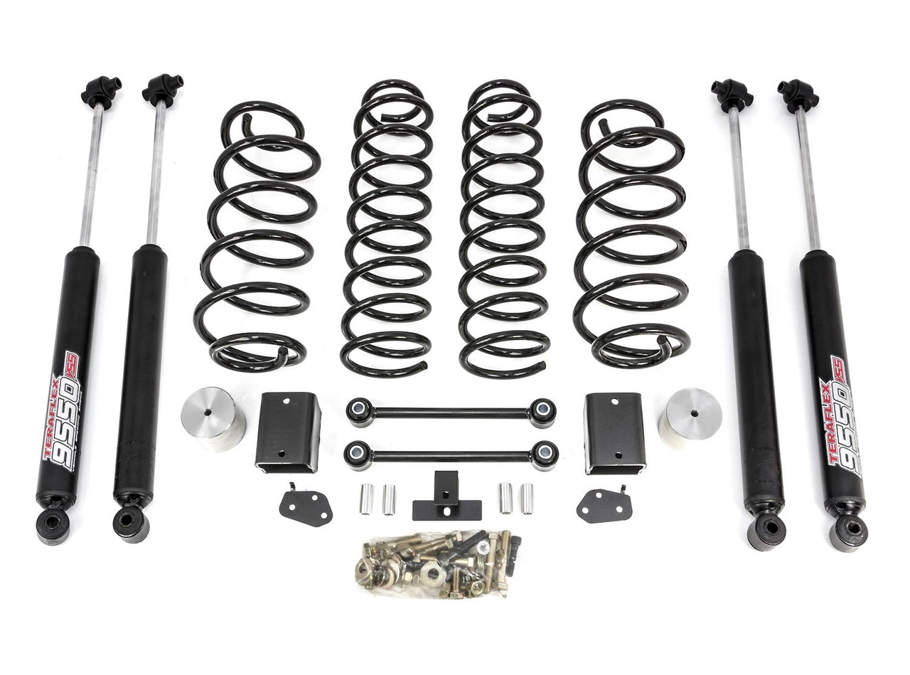 2.5-3.5" Coil Spring Lift Kit, With Teraflex 9550 Shocks | (18-23) Wrangler JL, 4WD | 69-6828