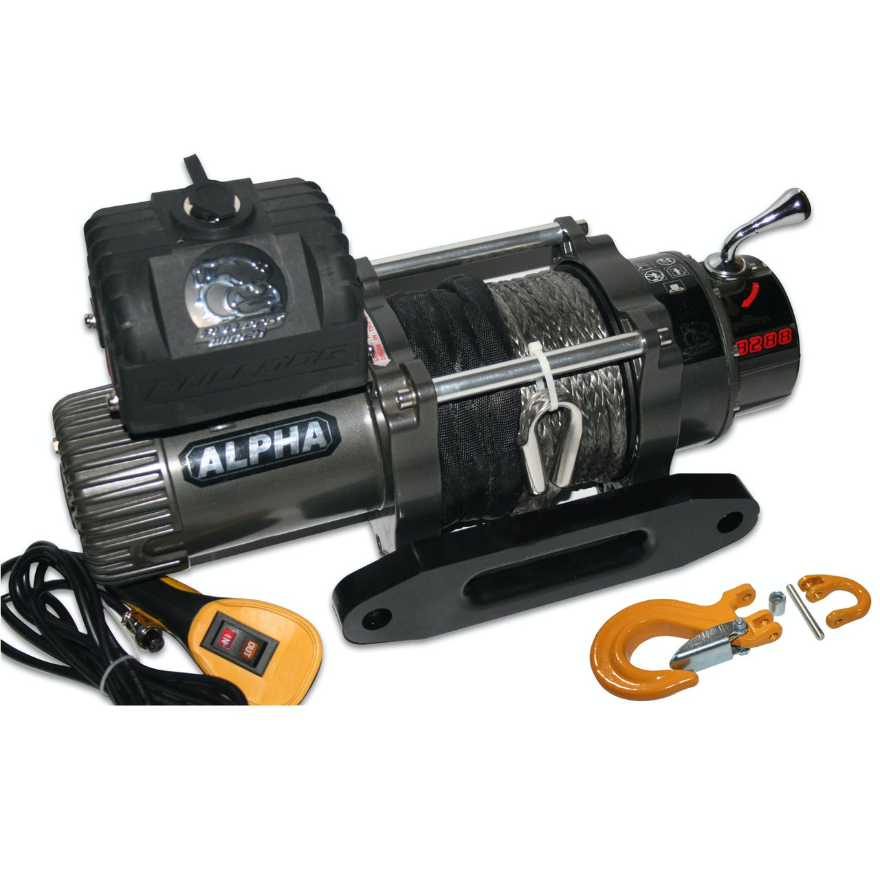 Alpha Competition Series Winch, Synthetic Rope, 8,200lb | Universal | 10009