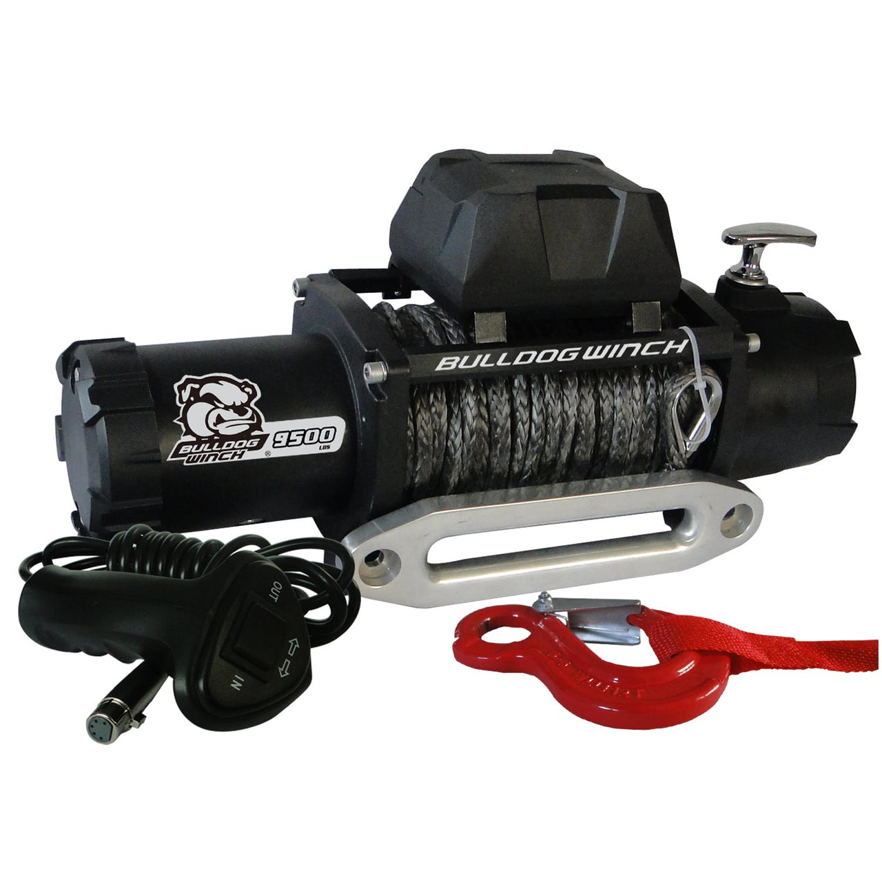 Standard Series Recovery Winch, Synthetic Rope, 9,500LB | Universal | 10066