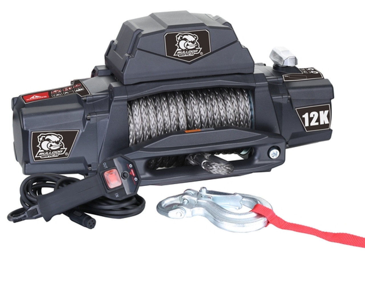 Standard Series Recovery Winch, Synthetic Rope, 1200LB | Universal | 10068