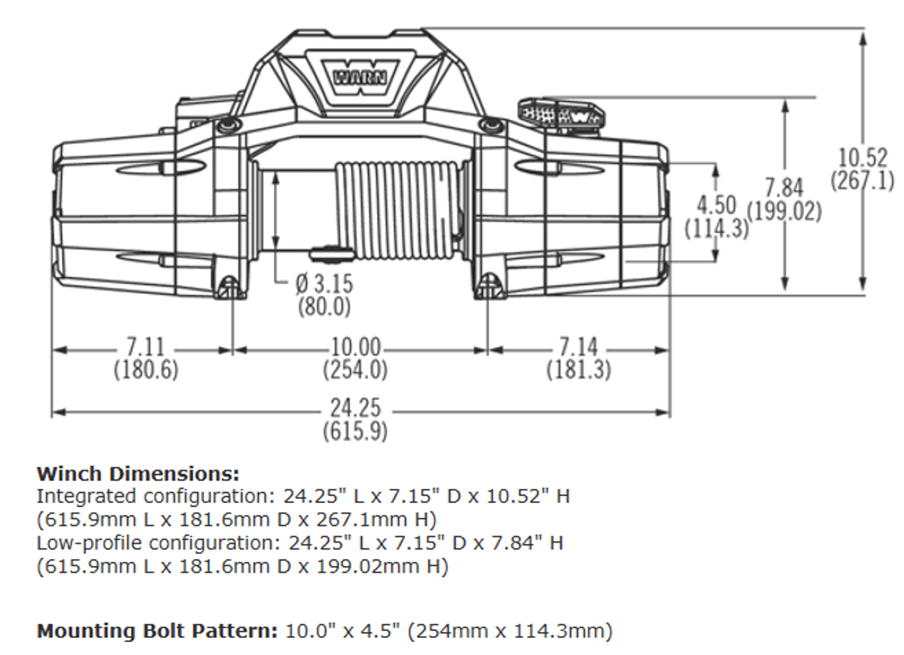 Zeon 10 Electric Winch, Steel Cable, 1000lb | Universal | 88990