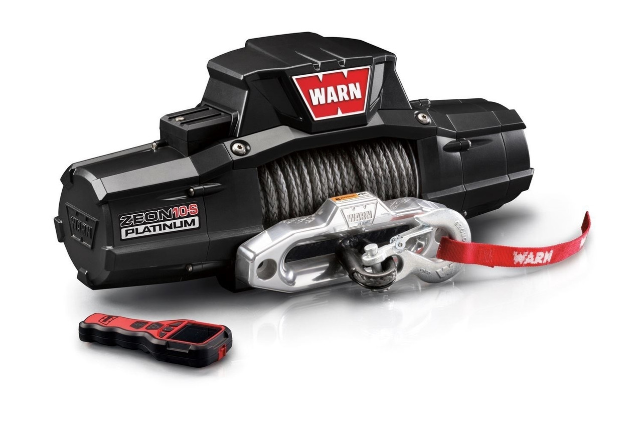 Zeon Platinum 10-S Electric Winch, Synthetic Rope, 1000lb | Universal | 92815