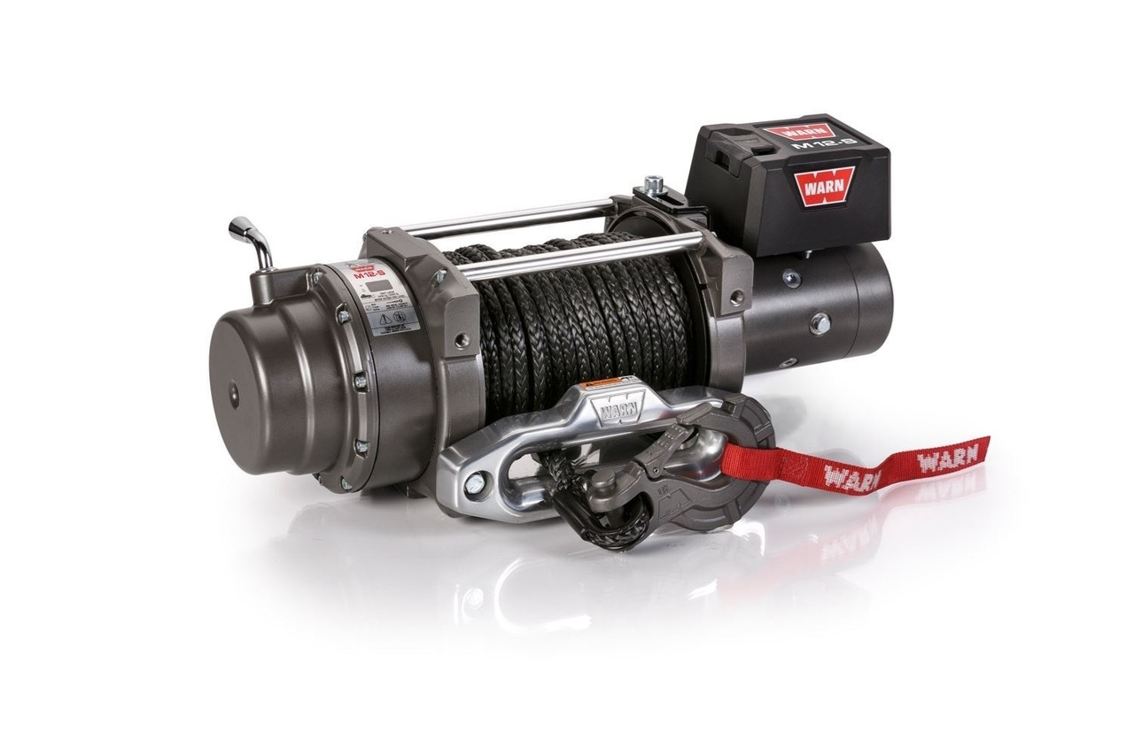 M12-S Heavyweight Winch, Synthetic Rope, 1200lb | Universal | 97720