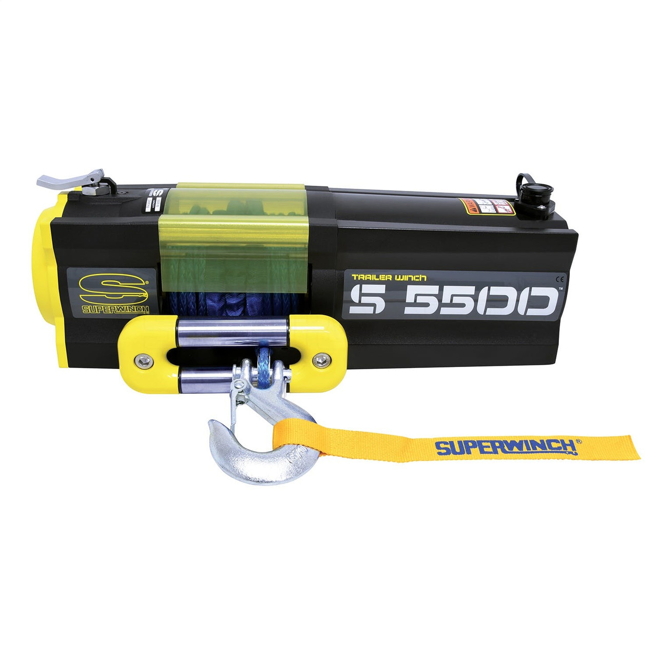 Tiger Shark 12 V Electric Winch, 5,500lb, Synthetic Rope | Universal | 1455201
